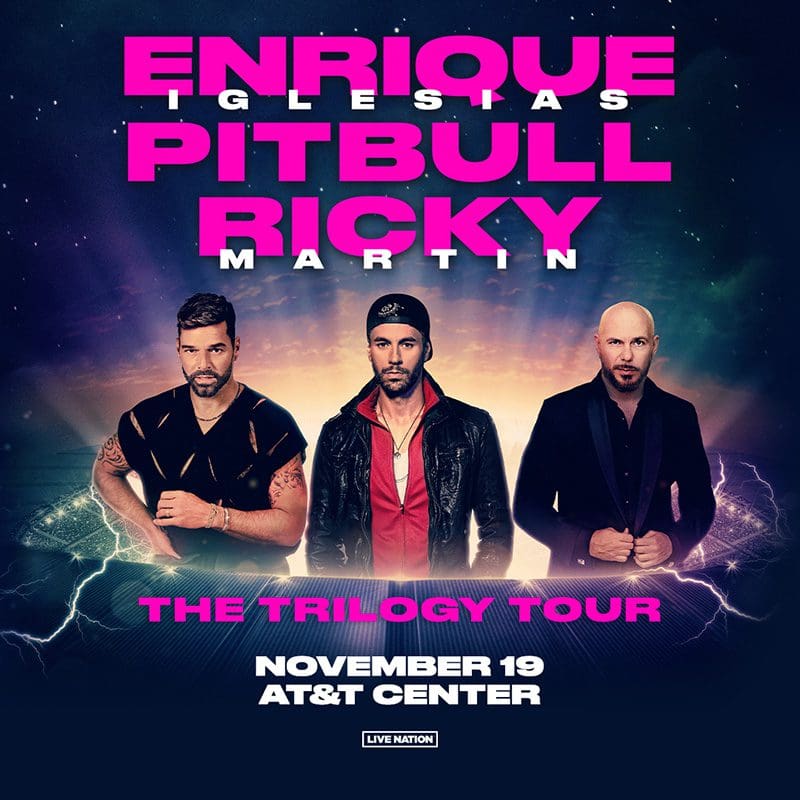 The Trilogy Tour Enrique Iglesias Ricky Martin Pitbull Sa Riverwalk